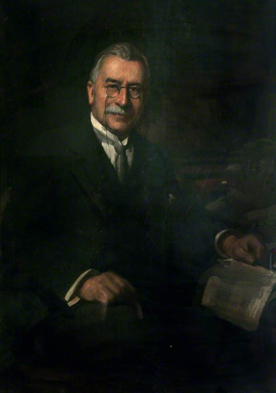 Wikioo.org - The Encyclopedia of Fine Arts - Painting, Artwork by Philip Tennyson Cole - Sir Alfred F. Robbins (1856–1931), Journalist, Freemason and Freeman
