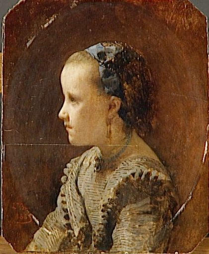 WikiOO.org – 美術百科全書 - 繪畫，作品 Léon Joseph Florentin Bonnat - 德肖像 fillette