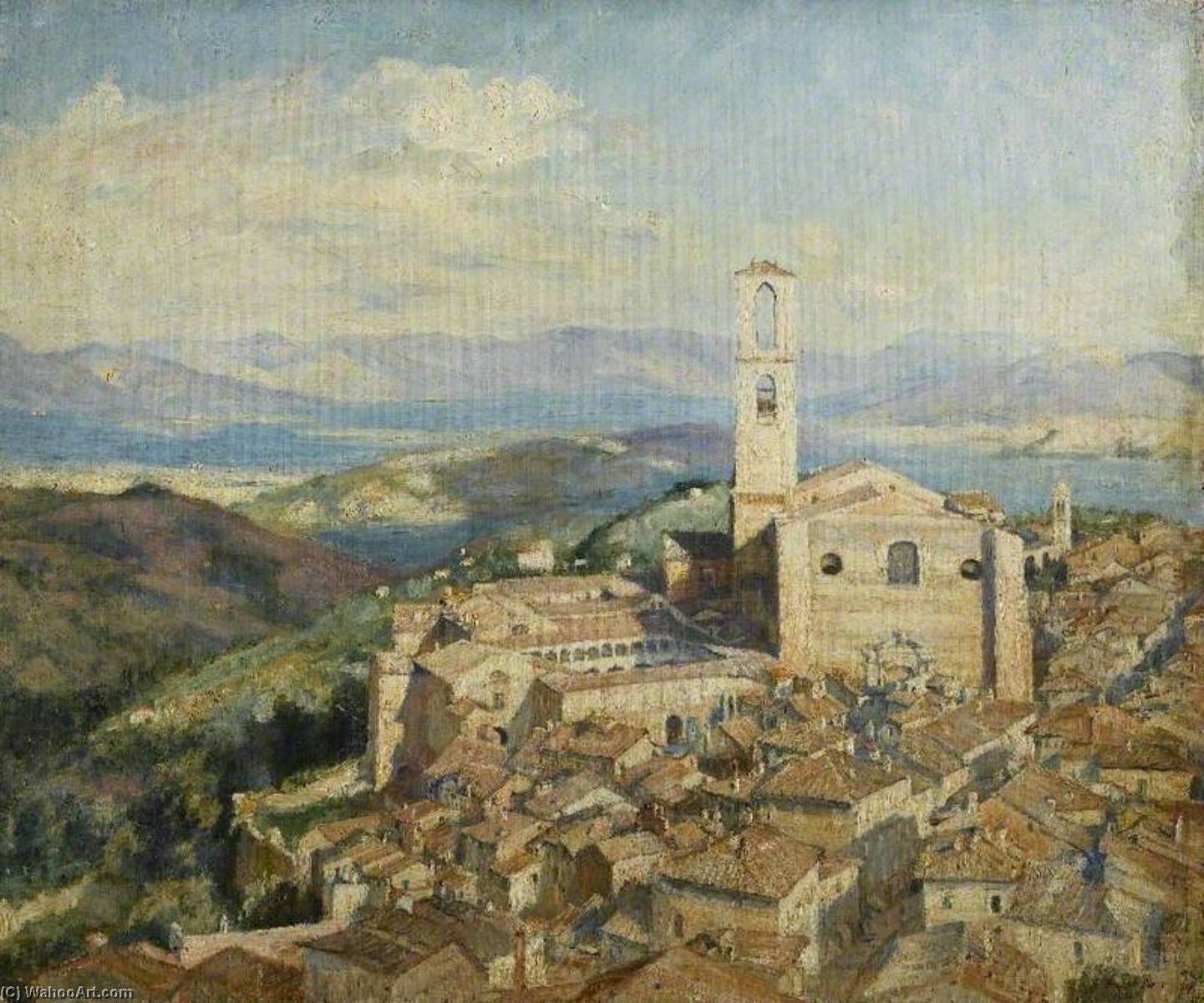 Wikioo.org - The Encyclopedia of Fine Arts - Painting, Artwork by Susan Isabel Dacre - The Roofs of Perugia, Italy