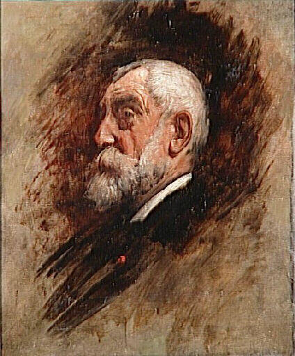Wikioo.org - The Encyclopedia of Fine Arts - Painting, Artwork by Léon Joseph Florentin Bonnat - Portrait de Henri Harpignies