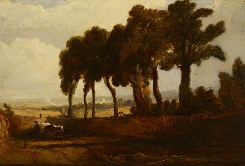 Wikioo.org - The Encyclopedia of Fine Arts - Painting, Artwork by Edmund Thornton Crawford - A Group of Trees at Grange