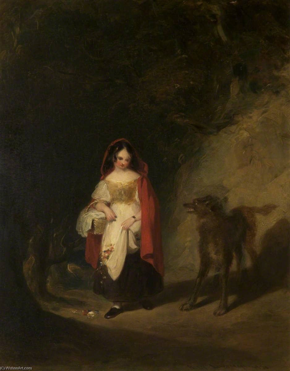 Wikioo.org - The Encyclopedia of Fine Arts - Painting, Artwork by Henry Liverseege - Little Red Riding Hood