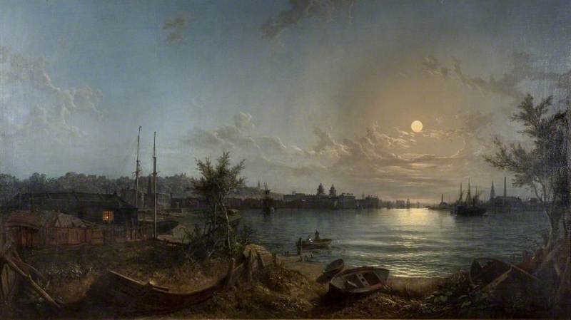 Wikioo.org - The Encyclopedia of Fine Arts - Painting, Artwork by Sebastian Pether - The Thames at Greenwich