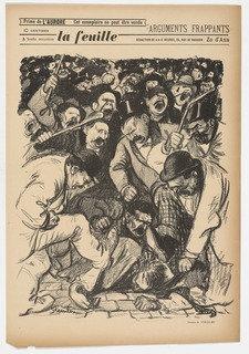 Wikioo.org - The Encyclopedia of Fine Arts - Painting, Artwork by Theophile Alexandre Steinlen - La Feuille, no. 6