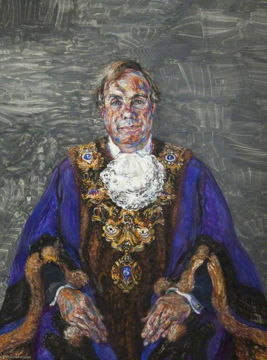Wikioo.org - The Encyclopedia of Fine Arts - Painting, Artwork by Maggi Hambling - Harold Parker, Preston's Guild Mayor (1992)