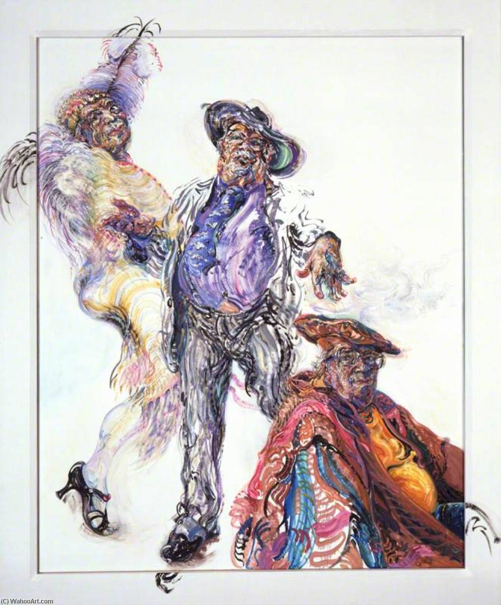 Wikioo.org - The Encyclopedia of Fine Arts - Painting, Artwork by Maggi Hambling - George Melly