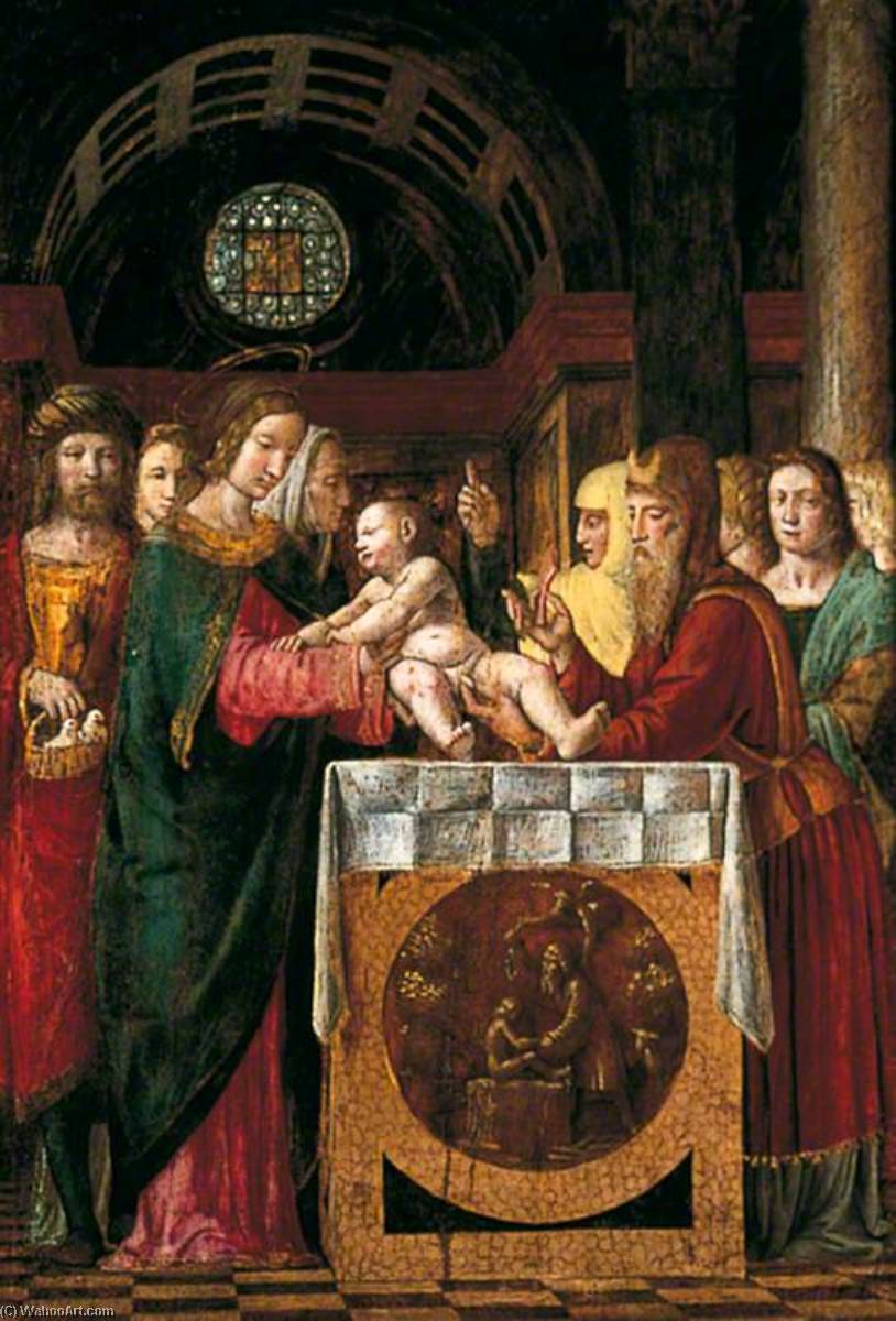 Wikioo.org - The Encyclopedia of Fine Arts - Painting, Artwork by Bernardino Luini - The Circumcision of Christ