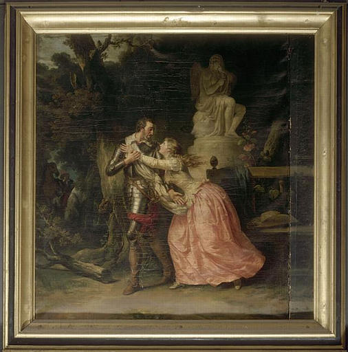 Wikioo.org - The Encyclopedia of Fine Arts - Painting, Artwork by François André Vincent - HENRI IV QUITTE GABRIELLE D'ESTREES