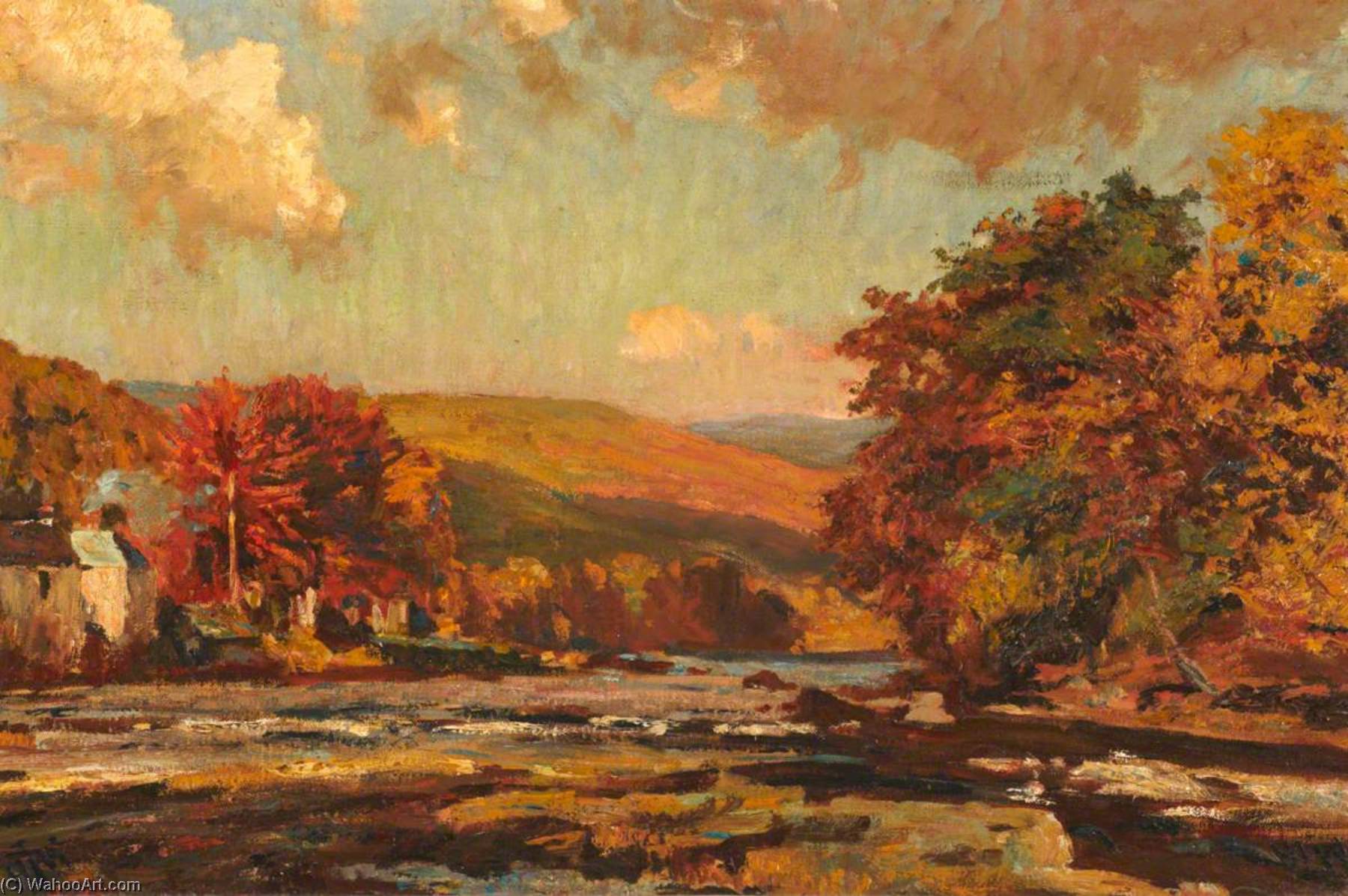 Wikioo.org - The Encyclopedia of Fine Arts - Painting, Artwork by Henry Joseph Wood - Llangollen