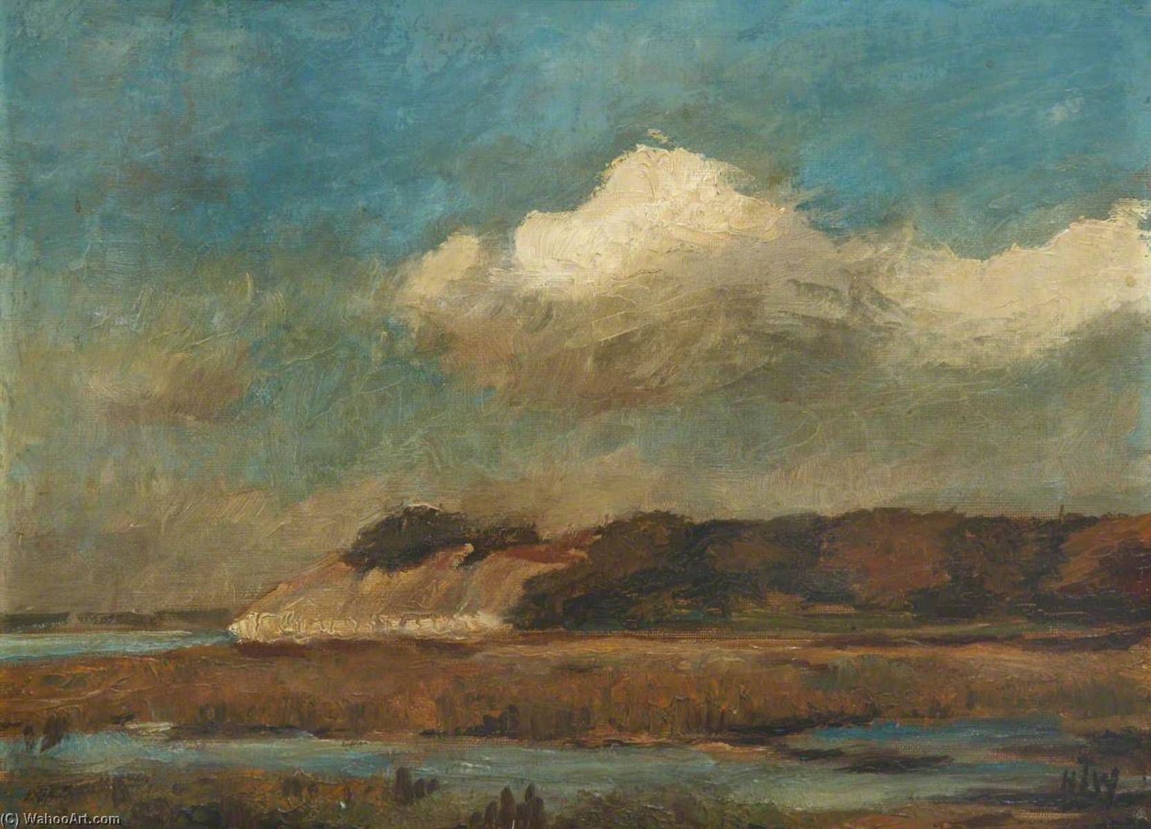 Wikioo.org - The Encyclopedia of Fine Arts - Painting, Artwork by Henry Joseph Wood - The Sandy Shallows at Parkstone near Bournemouth