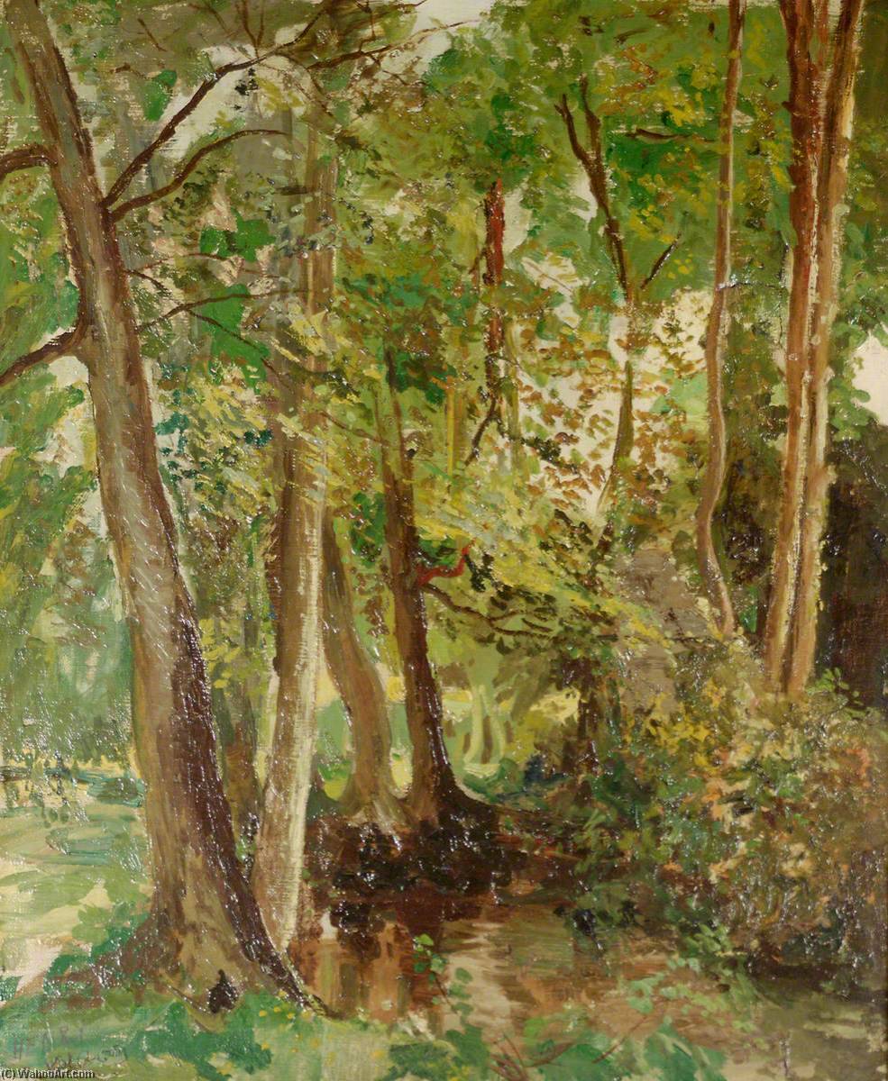 Wikioo.org - The Encyclopedia of Fine Arts - Painting, Artwork by Henry Joseph Wood - Trees