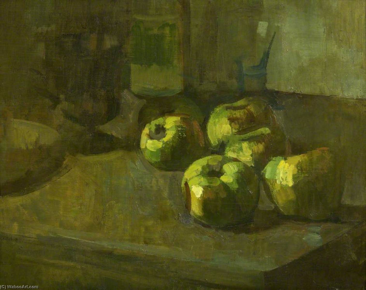 Wikioo.org - The Encyclopedia of Fine Arts - Painting, Artwork by Lawrence Gowing - Still Life Decaying Apples
