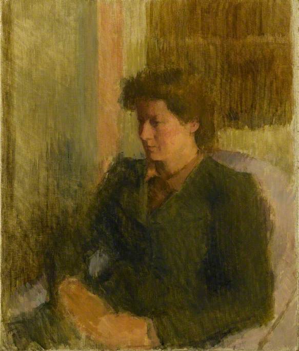 Wikioo.org - The Encyclopedia of Fine Arts - Painting, Artwork by Lawrence Gowing - Julia Strachey (1901–1979)