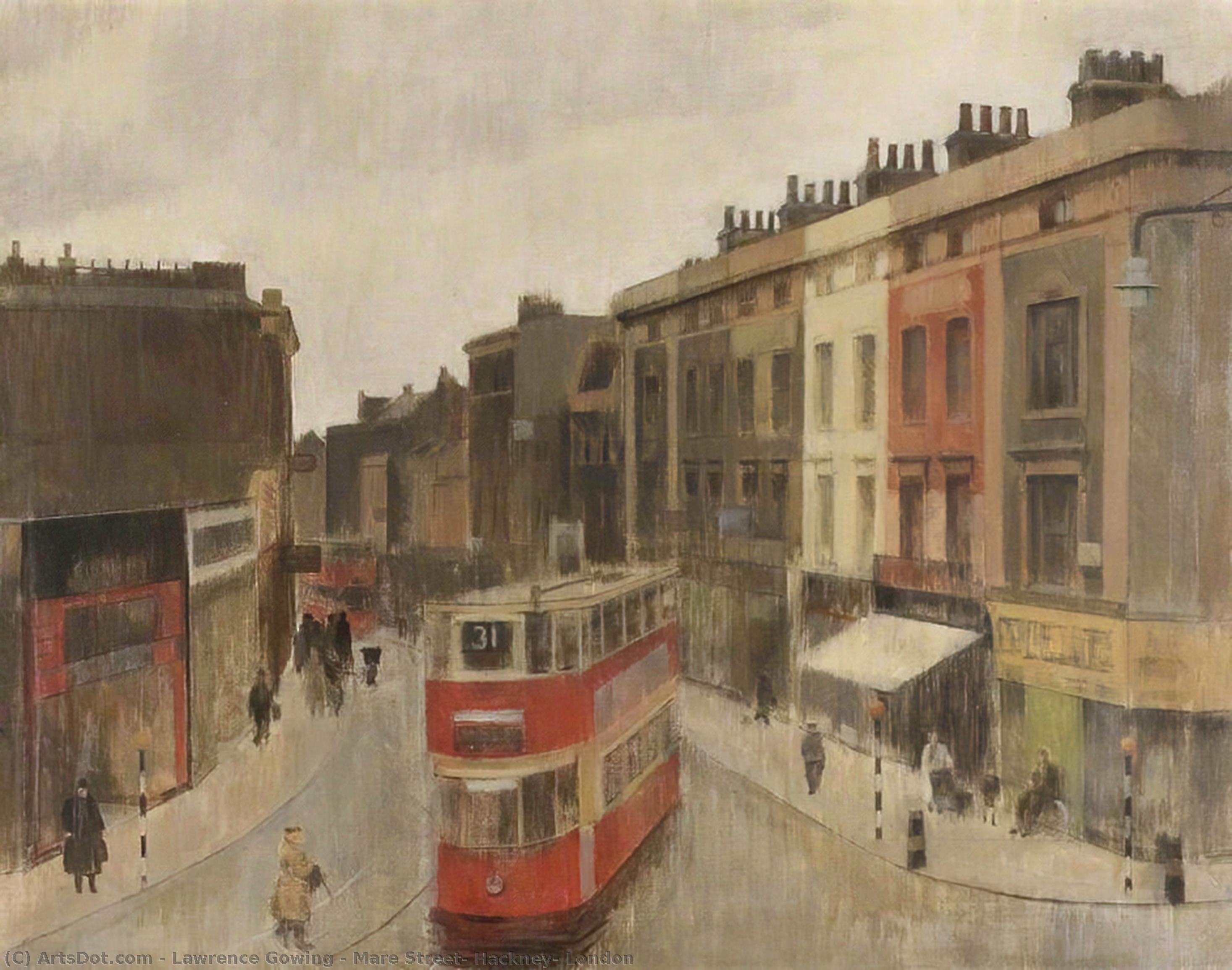Wikioo.org - The Encyclopedia of Fine Arts - Painting, Artwork by Lawrence Gowing - Mare Street, Hackney, London