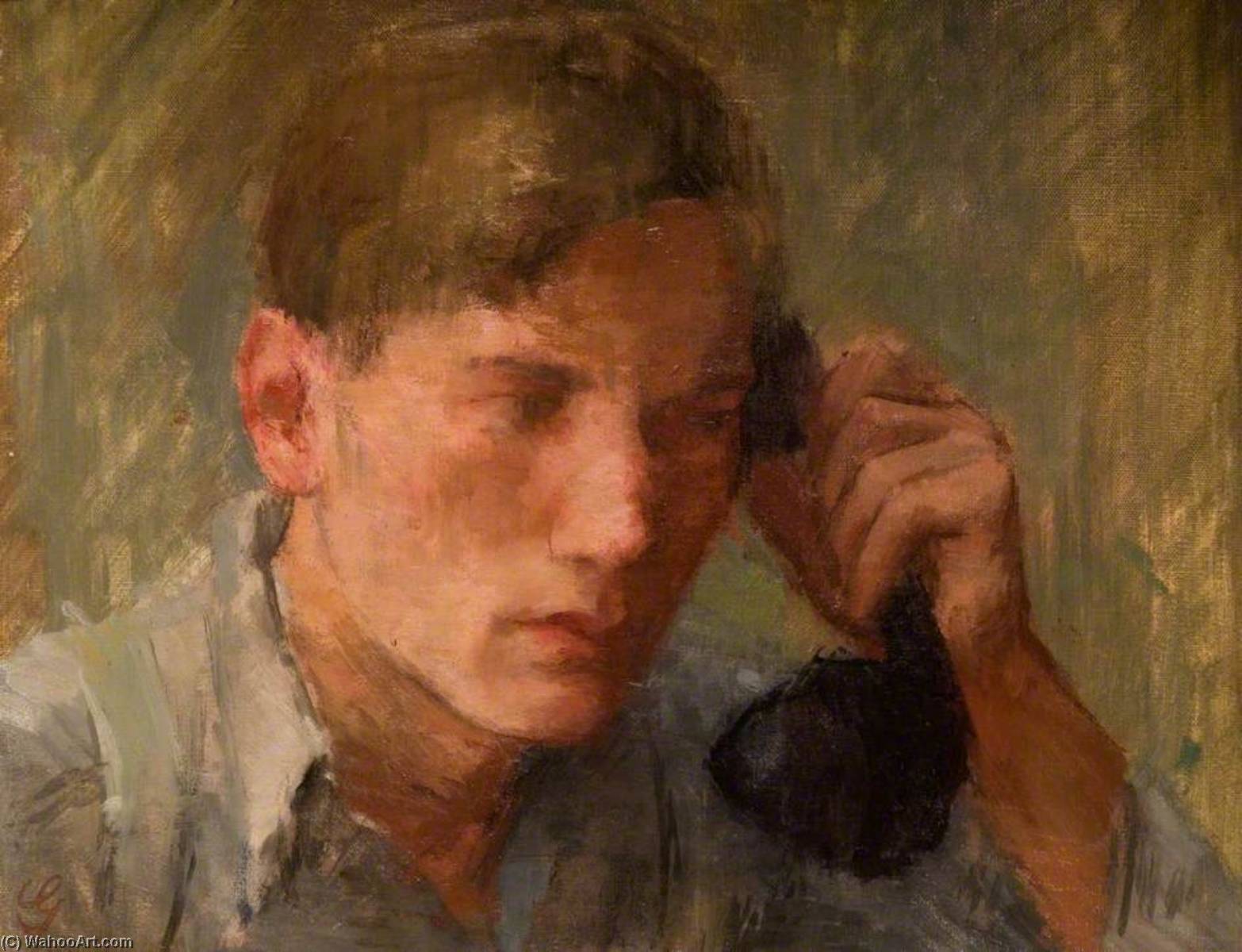 Wikioo.org - The Encyclopedia of Fine Arts - Painting, Artwork by Lawrence Gowing - On the Phone