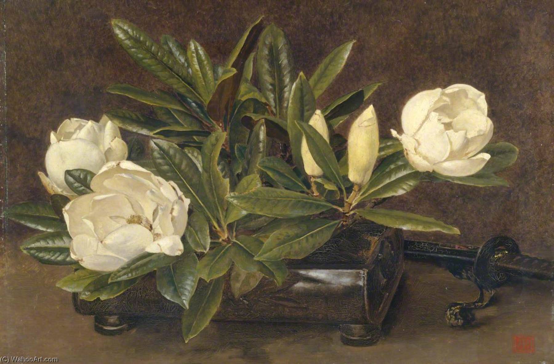 Wikioo.org - The Encyclopedia of Fine Arts - Painting, Artwork by Alfred William Parsons - Magnolias