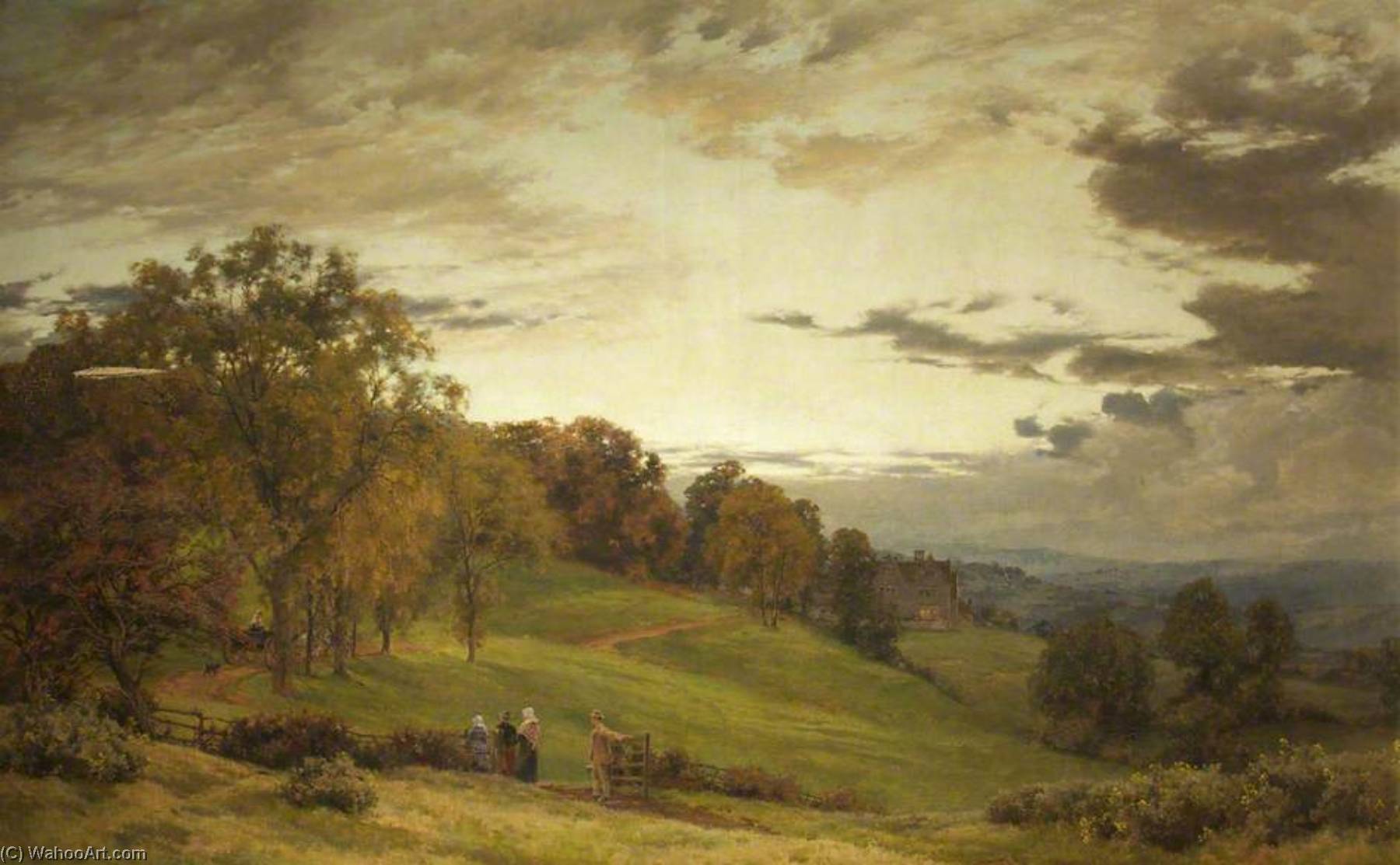 Wikioo.org - The Encyclopedia of Fine Arts - Painting, Artwork by Alfred William Parsons - The Manor Park