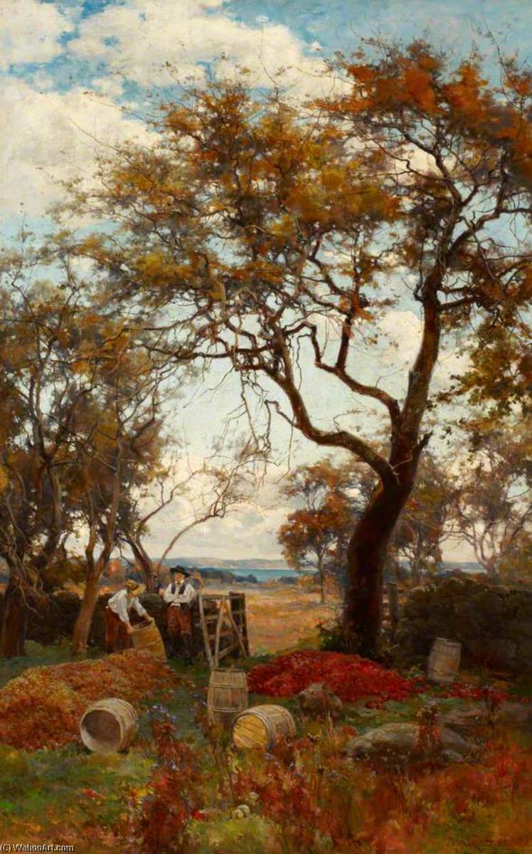 Wikioo.org - The Encyclopedia of Fine Arts - Painting, Artwork by Alfred William Parsons - American Apples