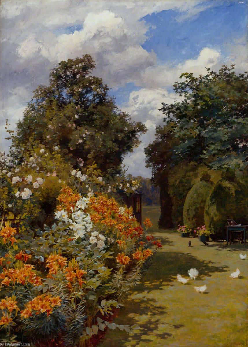 Wikioo.org - The Encyclopedia of Fine Arts - Painting, Artwork by Alfred William Parsons - Orange Lilies, Broadway, Worcestershire