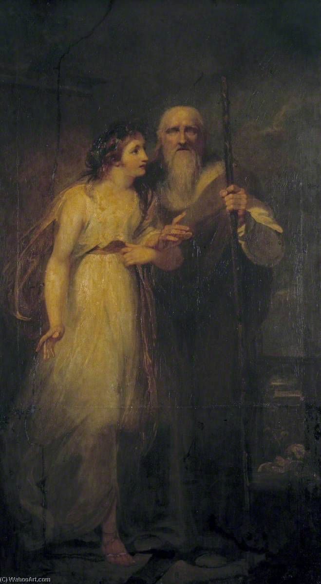 Wikioo.org - The Encyclopedia of Fine Arts - Painting, Artwork by Henry Singleton - Manto and Tiresias