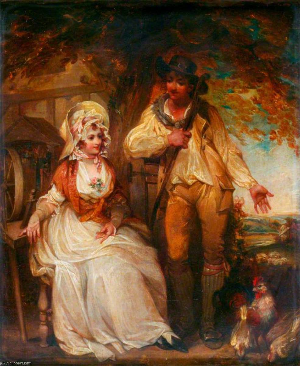 Wikioo.org - The Encyclopedia of Fine Arts - Painting, Artwork by Henry Singleton - Courtship