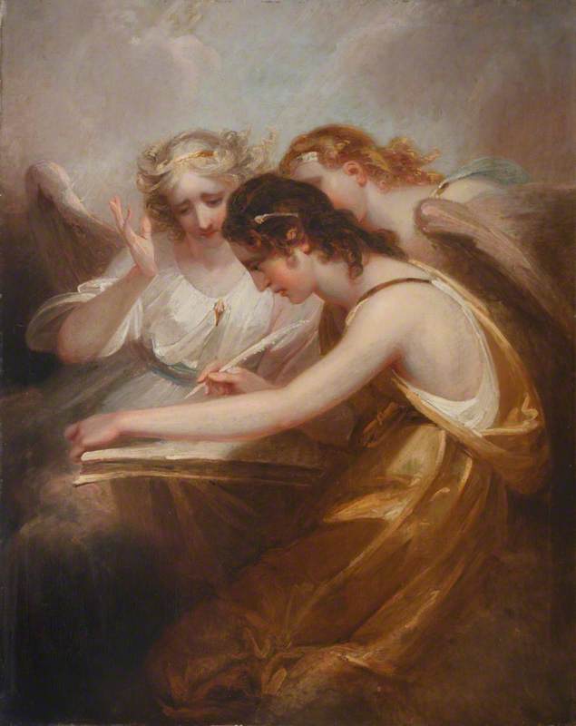 Wikioo.org - The Encyclopedia of Fine Arts - Painting, Artwork by Henry Singleton - Recording Angels