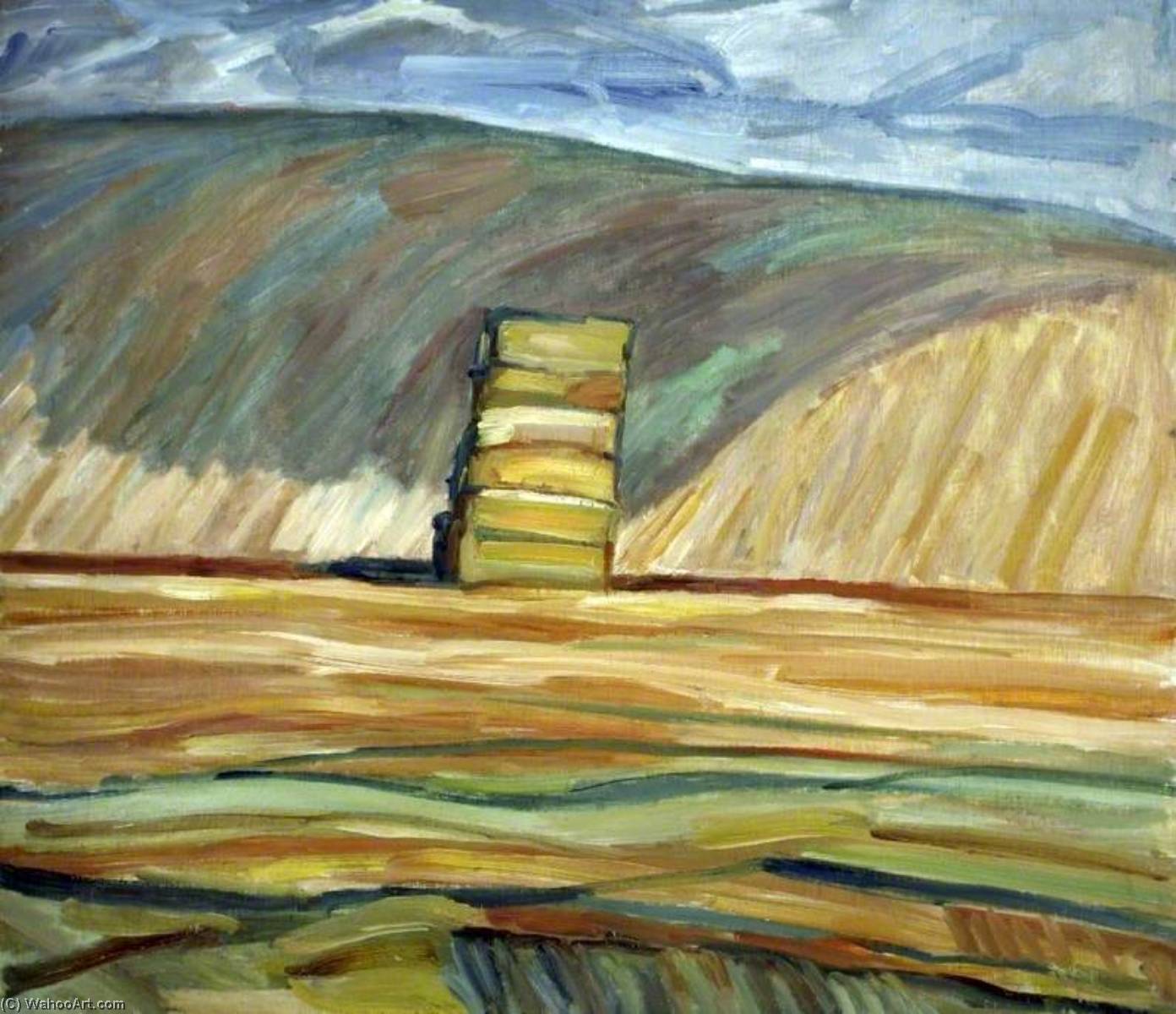 Wikioo.org - The Encyclopedia of Fine Arts - Painting, Artwork by Nick Schlee - Straw Stack near Stoke, Staffordshire