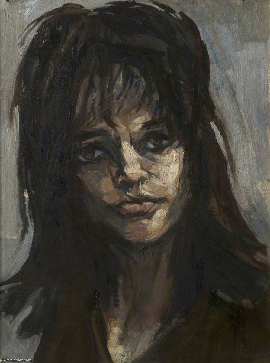 Wikioo.org - The Encyclopedia of Fine Arts - Painting, Artwork by Harold Riley - Head of a Girl