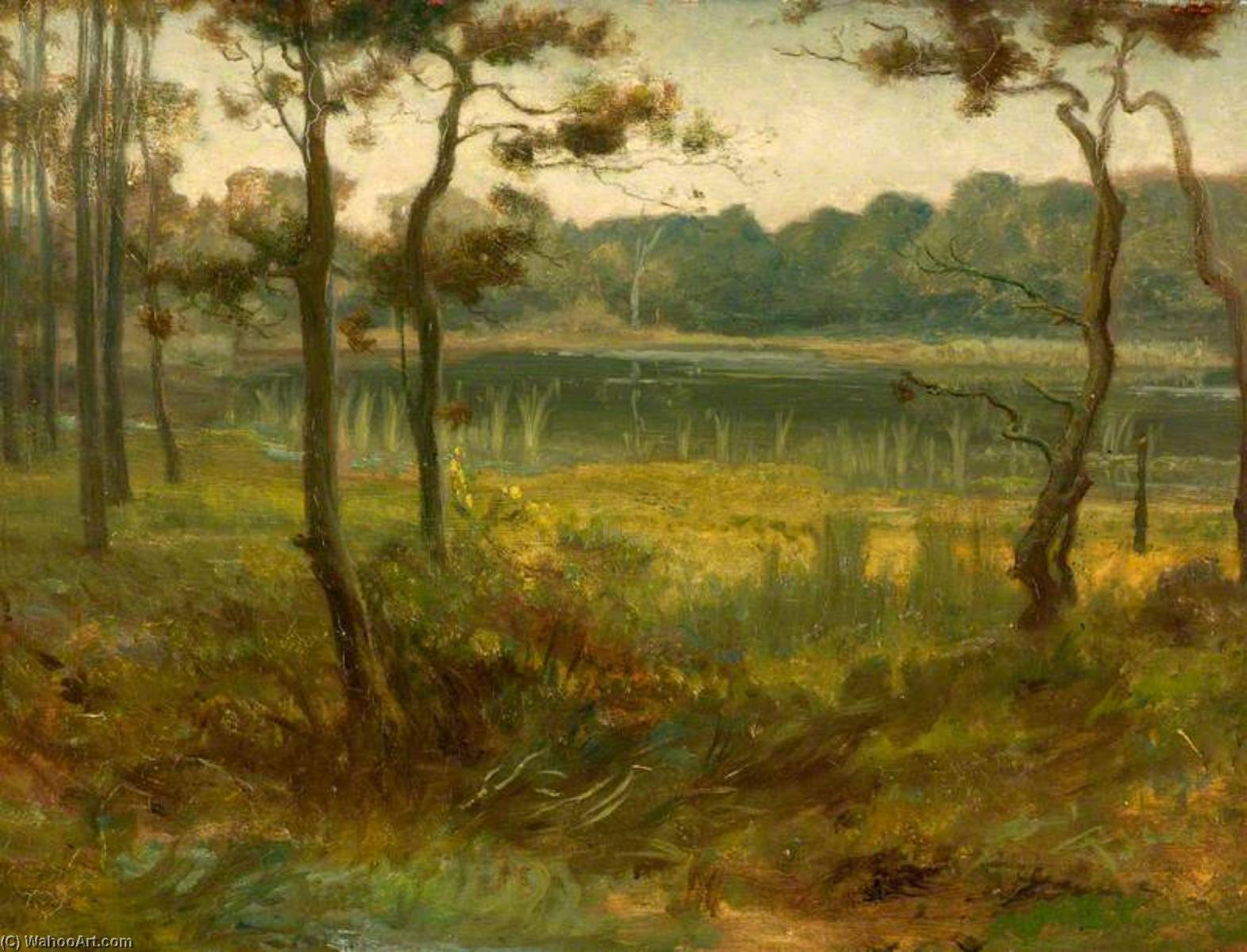 Wikioo.org - The Encyclopedia of Fine Arts - Painting, Artwork by George Heming Mason - Landscape