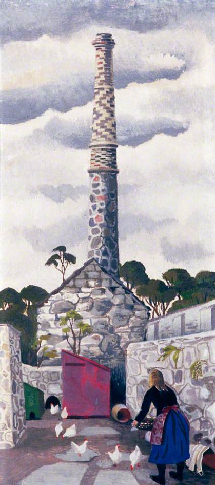 Wikioo.org - The Encyclopedia of Fine Arts - Painting, Artwork by Mary Adshead - Portrait of a Chimney