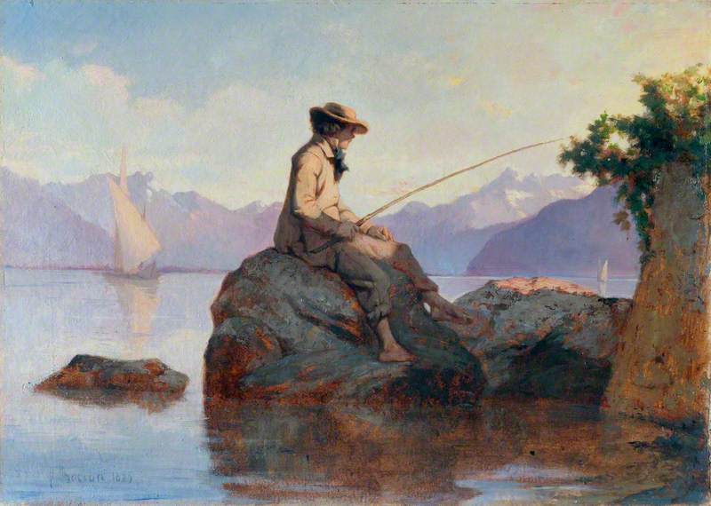 Wikioo.org - The Encyclopedia of Fine Arts - Painting, Artwork by Francois Bocion - Fishing
