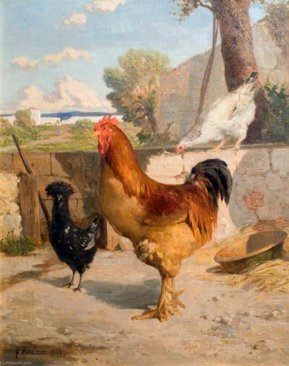 Wikioo.org - The Encyclopedia of Fine Arts - Painting, Artwork by Francois Bocion - Poultry