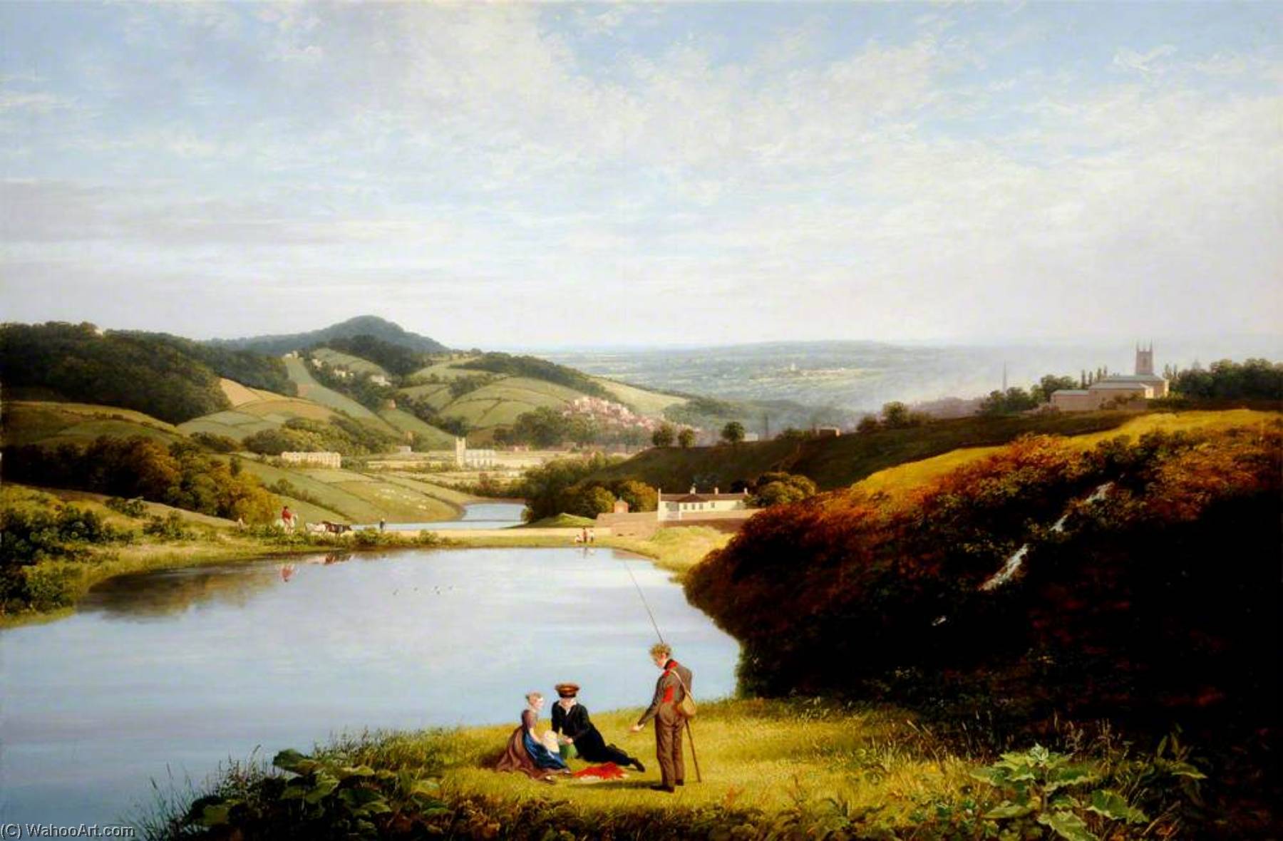 Wikioo.org - The Encyclopedia of Fine Arts - Painting, Artwork by Thomas Christopher Hofland - Sheffield from Crookes