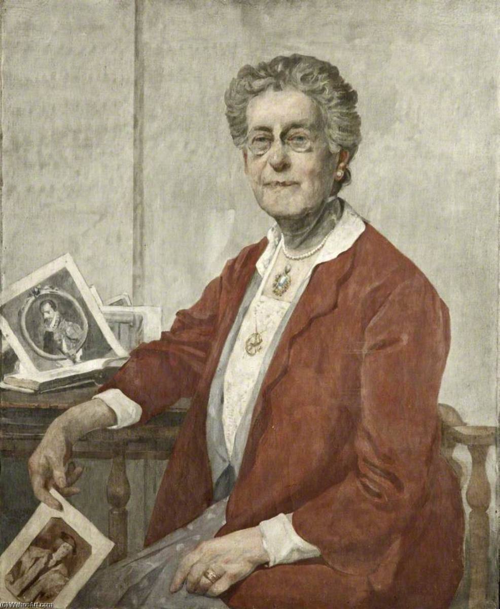 Wikioo.org - The Encyclopedia of Fine Arts - Painting, Artwork by James Kerr Lawson - Mrs Thomas Brocklebank (d.1937)
