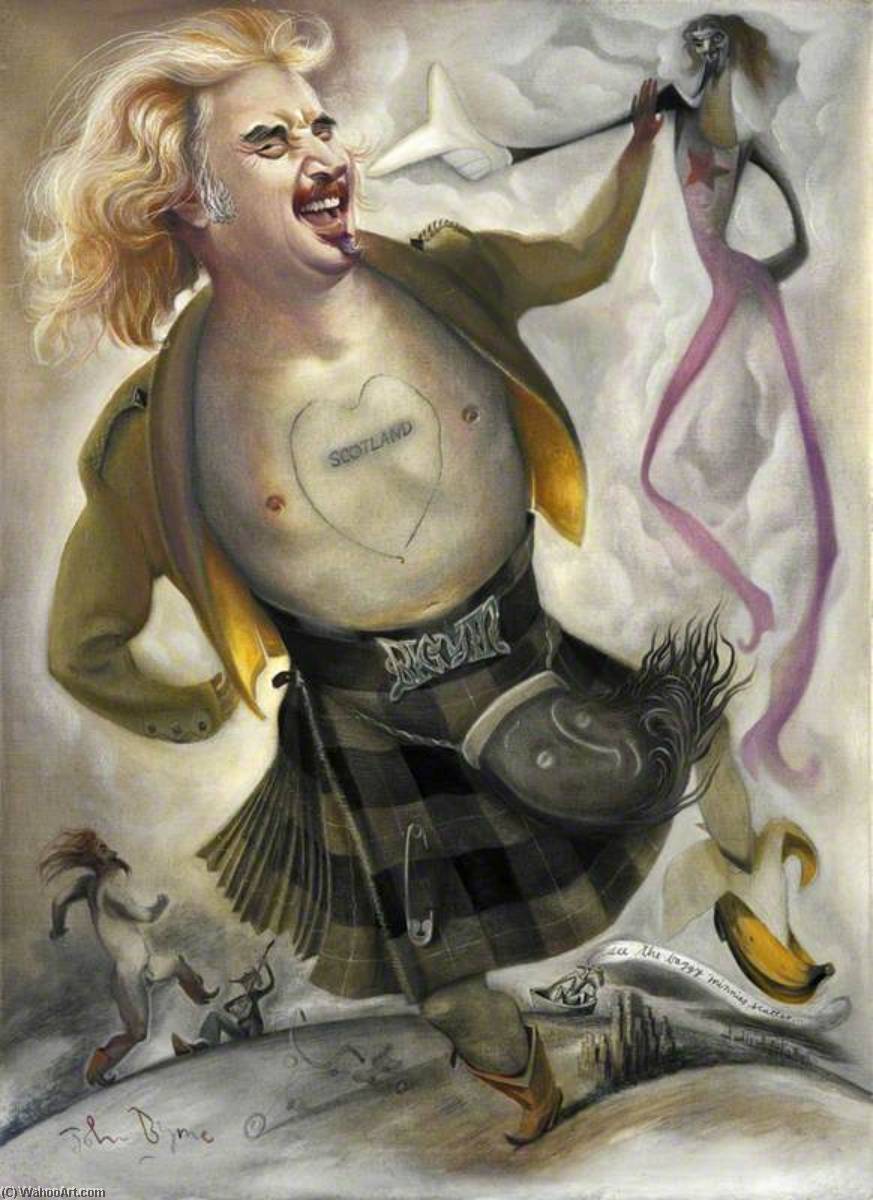 Wikioo.org - The Encyclopedia of Fine Arts - Painting, Artwork by John Byrne - Billy Connolly (b.1942), Entertainer