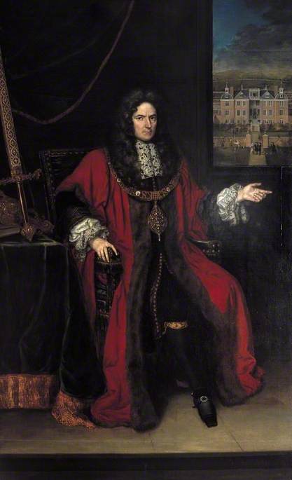 Wikioo.org - The Encyclopedia of Fine Arts - Painting, Artwork by Lorenzo A Castro - Sir Robert Clayton (1629–1707), Director of the Bank of England (1702–1707)