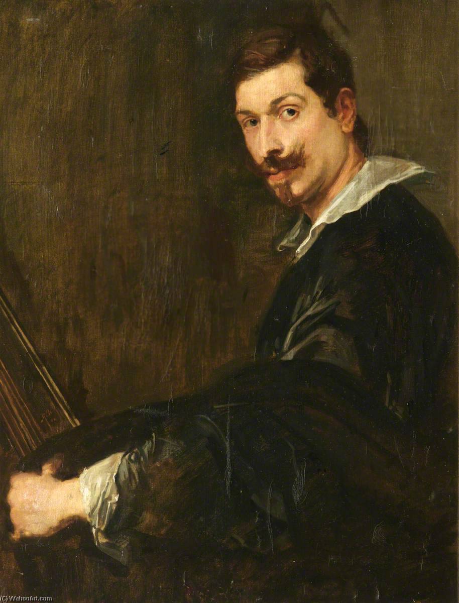 Wikioo.org - The Encyclopedia of Fine Arts - Painting, Artwork by Alexander Christie - Portrait of a Man (after Anthony van Dyck)