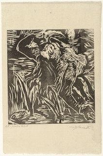 Wikioo.org - The Encyclopedia of Fine Arts - Painting, Artwork by Lovis Corinth (Franz Heinrich Louis) - Untitled (Female nude bending over backwards) (Rückwärts gebeugter weiblicher Akt)