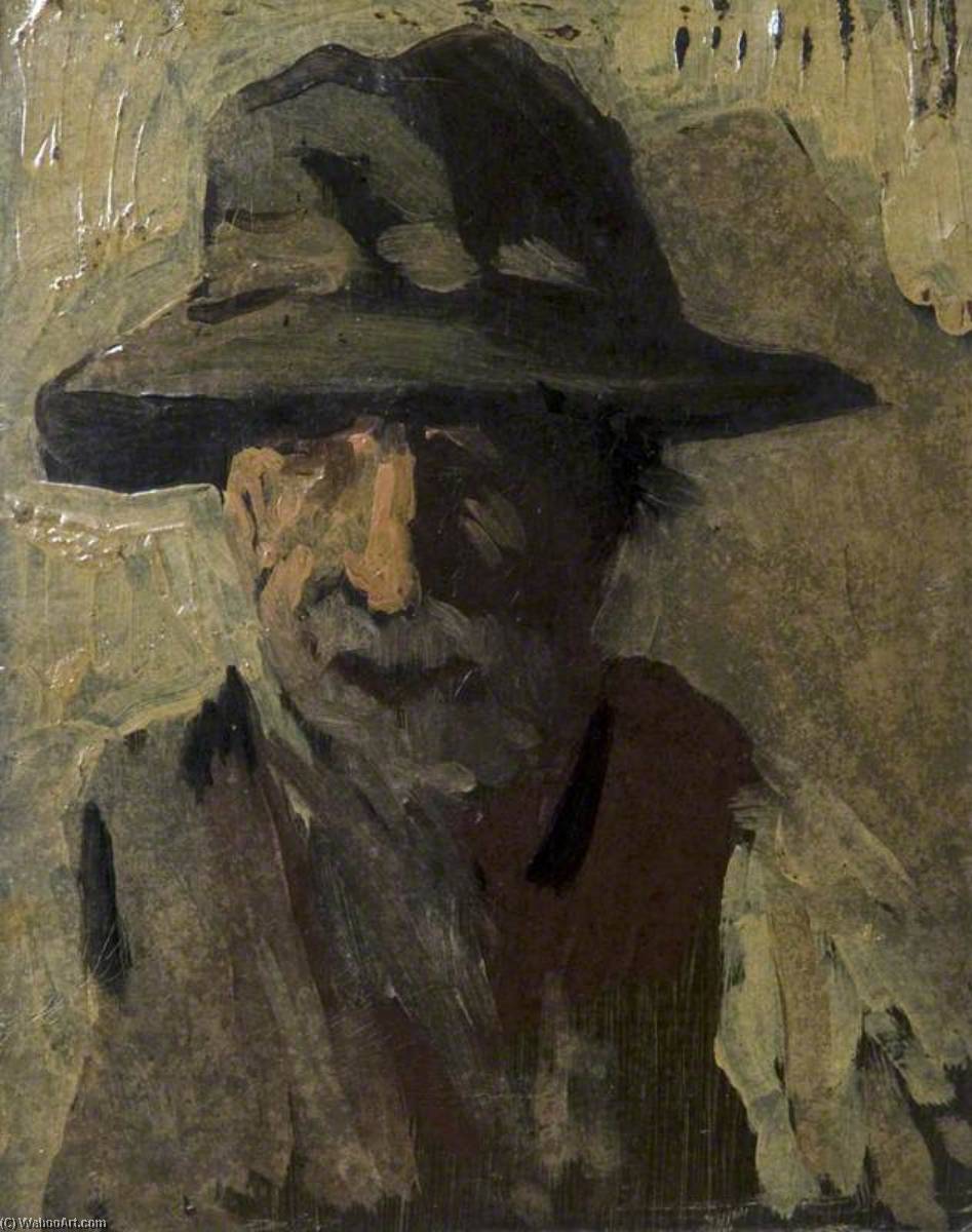 Wikioo.org – L'Encyclopédie des Beaux Arts - Peinture, Oeuvre de Paul Henry - un homme de  la  montagnes