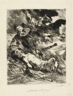 Wikioo.org - The Encyclopedia of Fine Arts - Painting, Artwork by Lovis Corinth (Franz Heinrich Louis) - The Sacrifice of Isaac After Rembrandt (Die Opferung Isaacs Nach Rembrandt)