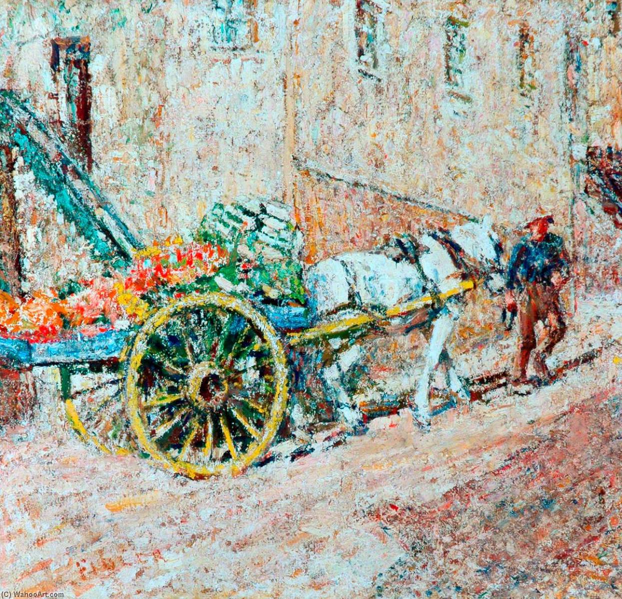 Wikioo.org - The Encyclopedia of Fine Arts - Painting, Artwork by Harry Fidler - The Fruit Cart