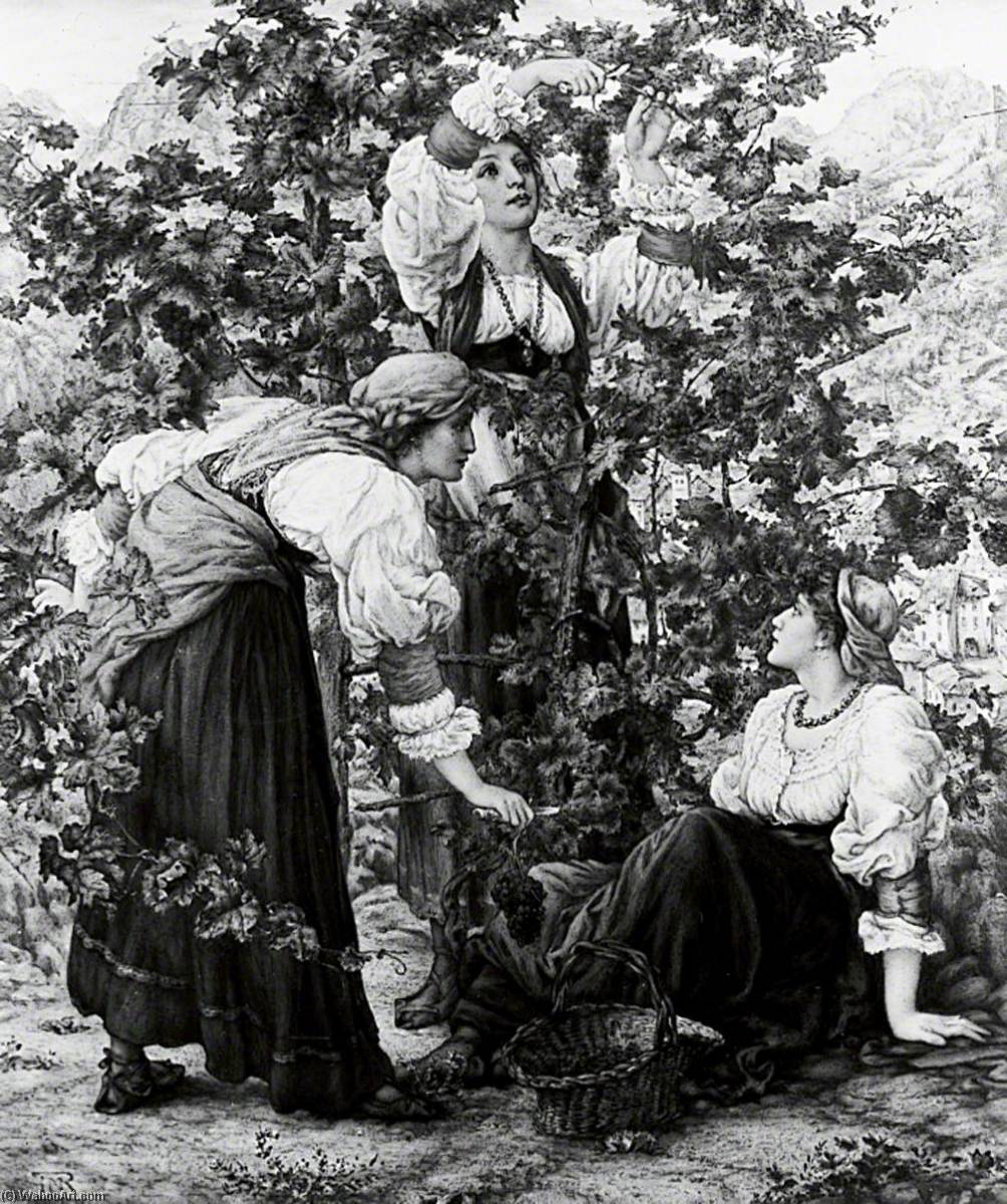 Wikioo.org - The Encyclopedia of Fine Arts - Painting, Artwork by Thomas Matthews Rooke - Labourers in the Vineyard