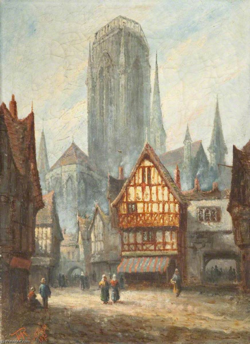 Wikioo.org - The Encyclopedia of Fine Arts - Painting, Artwork by Thomas Matthews Rooke - Coutances