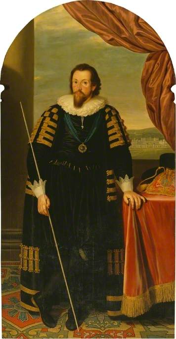Wikioo.org - The Encyclopedia of Fine Arts - Painting, Artwork by Biagio Rebecca - Thomas Howard, 1st Earl of Suffolk