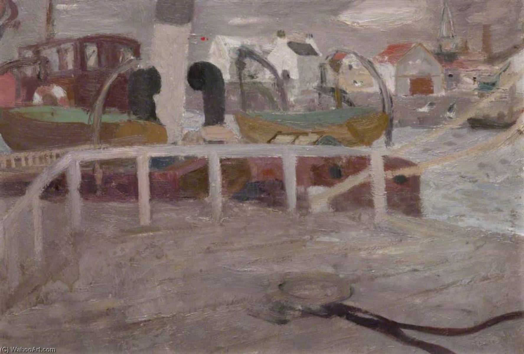 Wikioo.org - The Encyclopedia of Fine Arts - Painting, Artwork by David Mcclure - Leith Docks