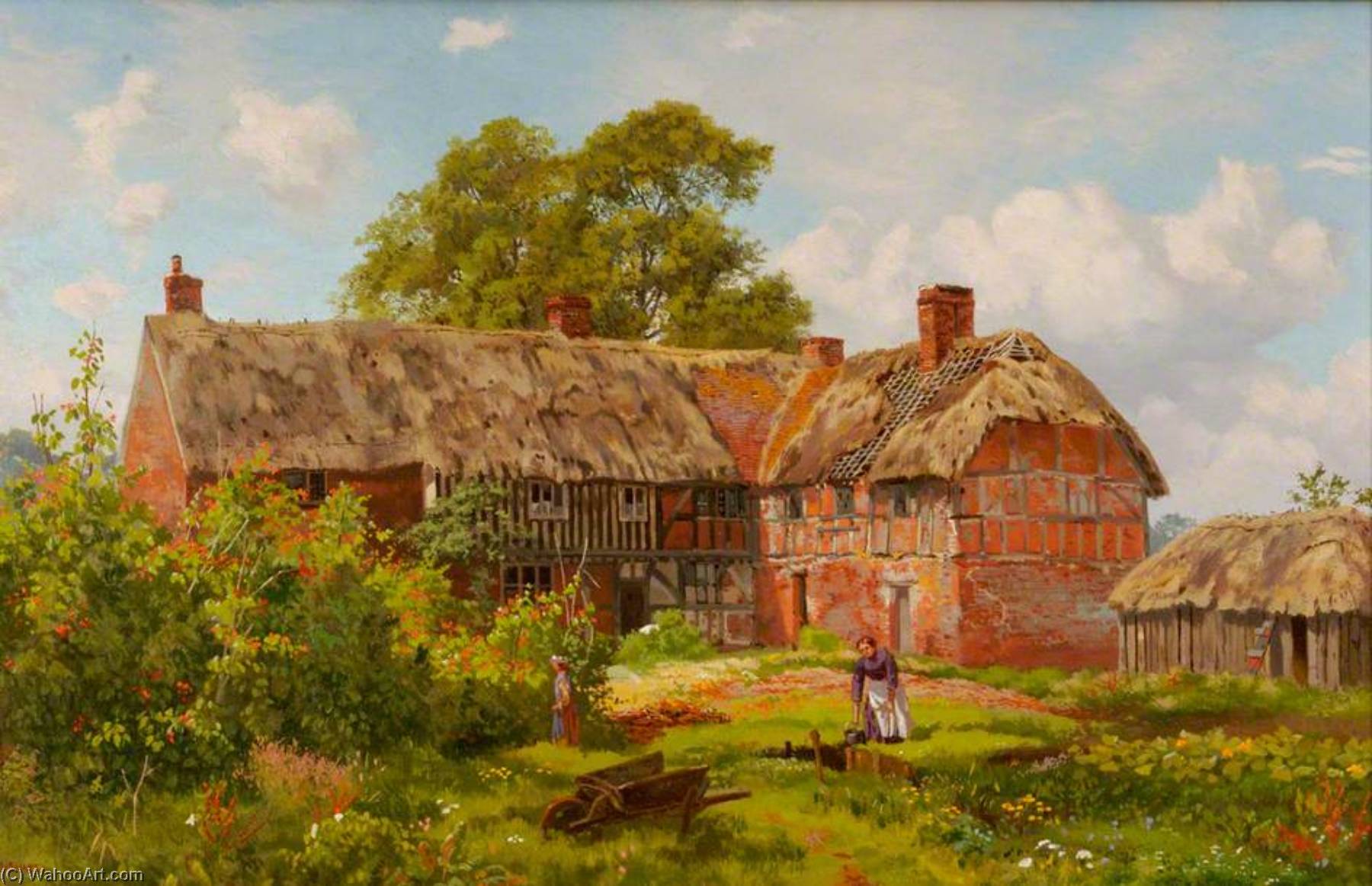 Wikioo.org - The Encyclopedia of Fine Arts - Painting, Artwork by Martin Snape - The Old Manor House, Bedhampton