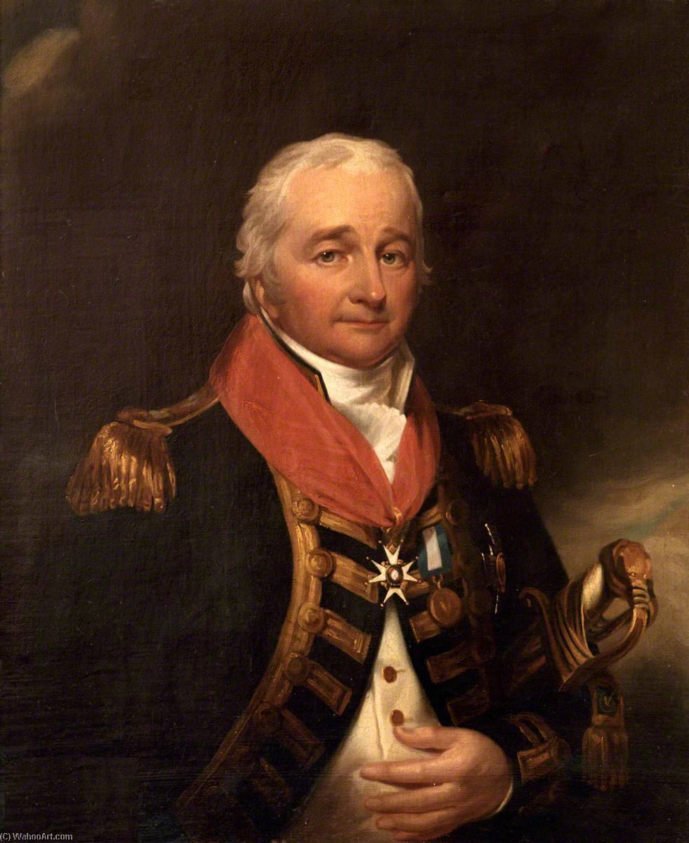 Wikioo.org - The Encyclopedia of Fine Arts - Painting, Artwork by John James Halls - Admiral William Essington (1753–1816), KCB