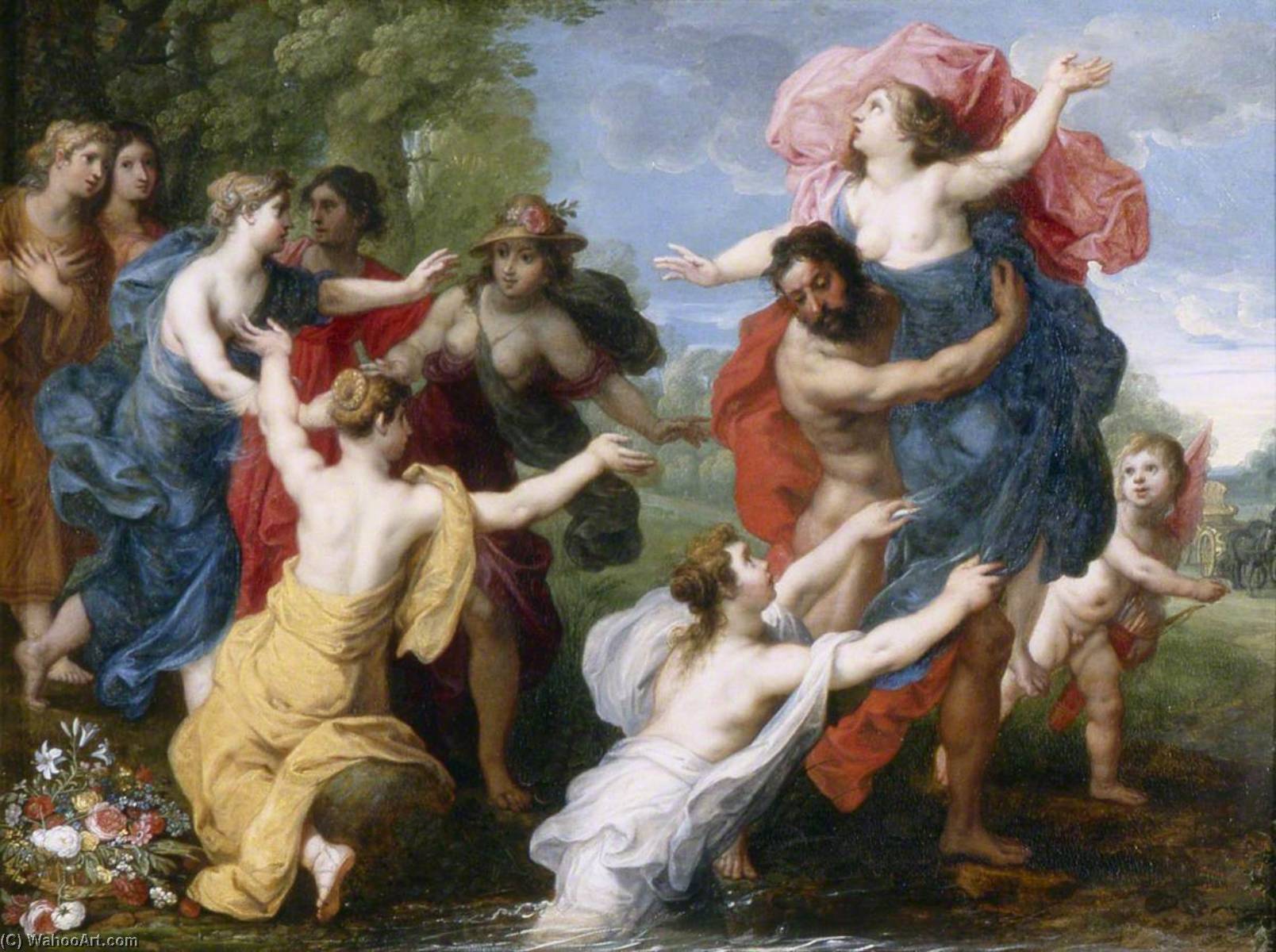 WikiOO.org - Encyclopedia of Fine Arts - Malba, Artwork Hendrick Van Balen - Pluto and Persephone