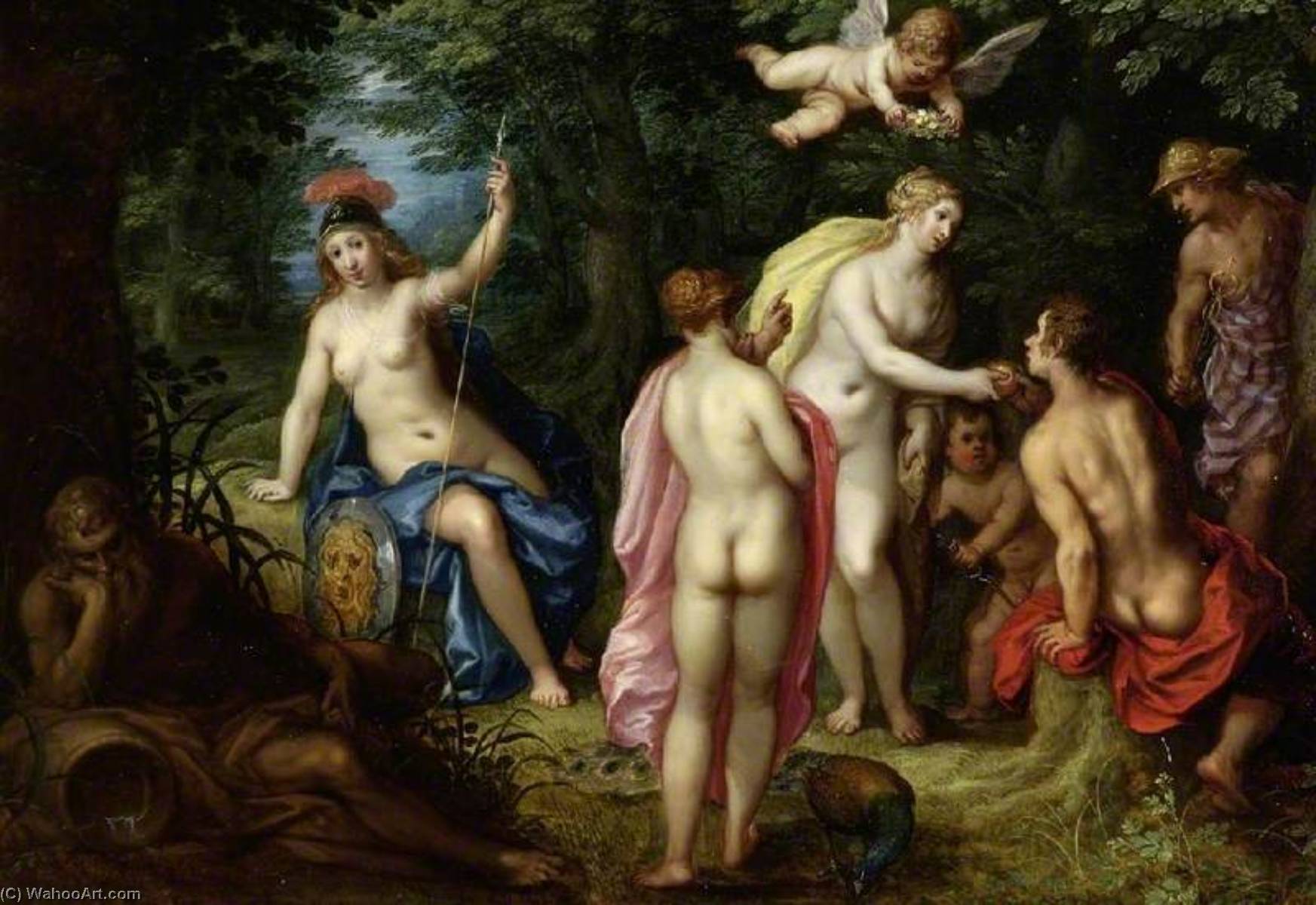 Wikioo.org - The Encyclopedia of Fine Arts - Painting, Artwork by Hendrick Van Balen - The Judgement of Paris