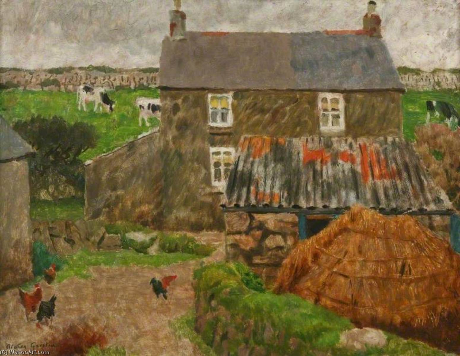 WikiOO.org - Enciclopedia of Fine Arts - Pictura, lucrări de artă Alethea Garstin - Little Farm Place